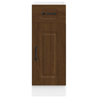 vidaXL Meuble bas de cuisine Kalmar Marron Aspect chêne Bois d'ingénierie