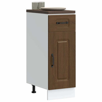 vidaXL Meuble bas de cuisine Kalmar Marron Aspect chêne Bois d'ingénierie