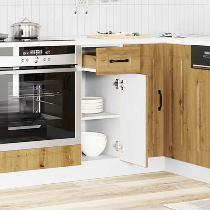 vidaXL Meuble bas de cuisine Kalmar chêne artisan Bois d'ingénierie