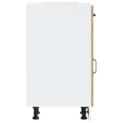 vidaXL Meuble bas de cuisine Kalmar chêne artisan Bois d'ingénierie