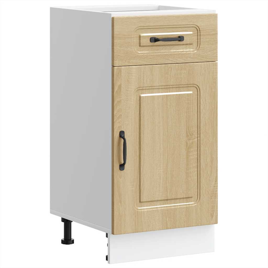 vidaXL Meuble bas de cuisine Kalmar en aggloméré coloris chêne Sonoma