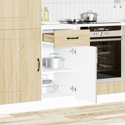 vidaXL Meuble bas de cuisine Kalmar en aggloméré coloris chêne Sonoma