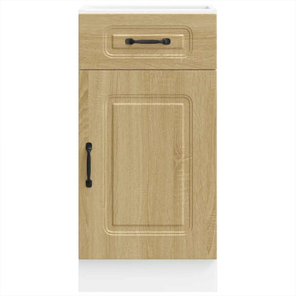 vidaXL Meuble bas de cuisine Kalmar en aggloméré coloris chêne Sonoma