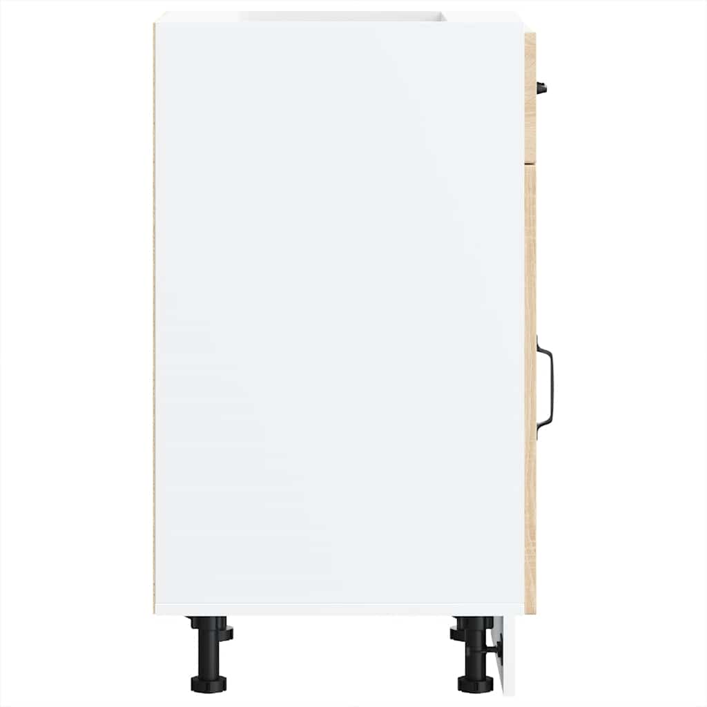 vidaXL Meuble bas de cuisine Kalmar en aggloméré coloris chêne Sonoma