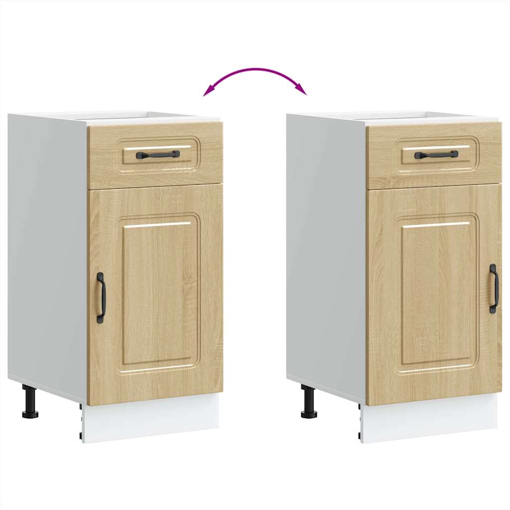vidaXL Meuble bas de cuisine Kalmar en aggloméré coloris chêne Sonoma