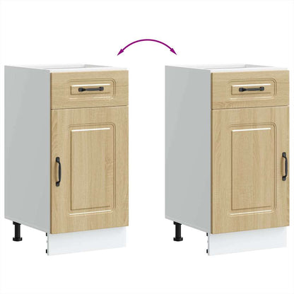 vidaXL Meuble bas de cuisine Kalmar en aggloméré coloris chêne Sonoma