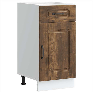 vidaXL Meuble bas de cuisine Kalmar en bois d'ingénierie chêne fumé