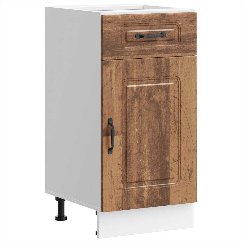 vidaXL Meuble bas de cuisine Kalmar en bois d'ingénierie aspect vieux bois