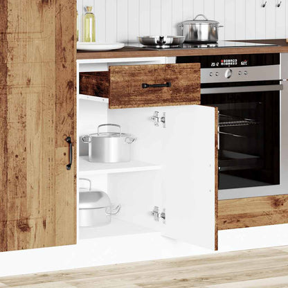 vidaXL Meuble bas de cuisine Kalmar en bois d'ingénierie aspect vieux bois