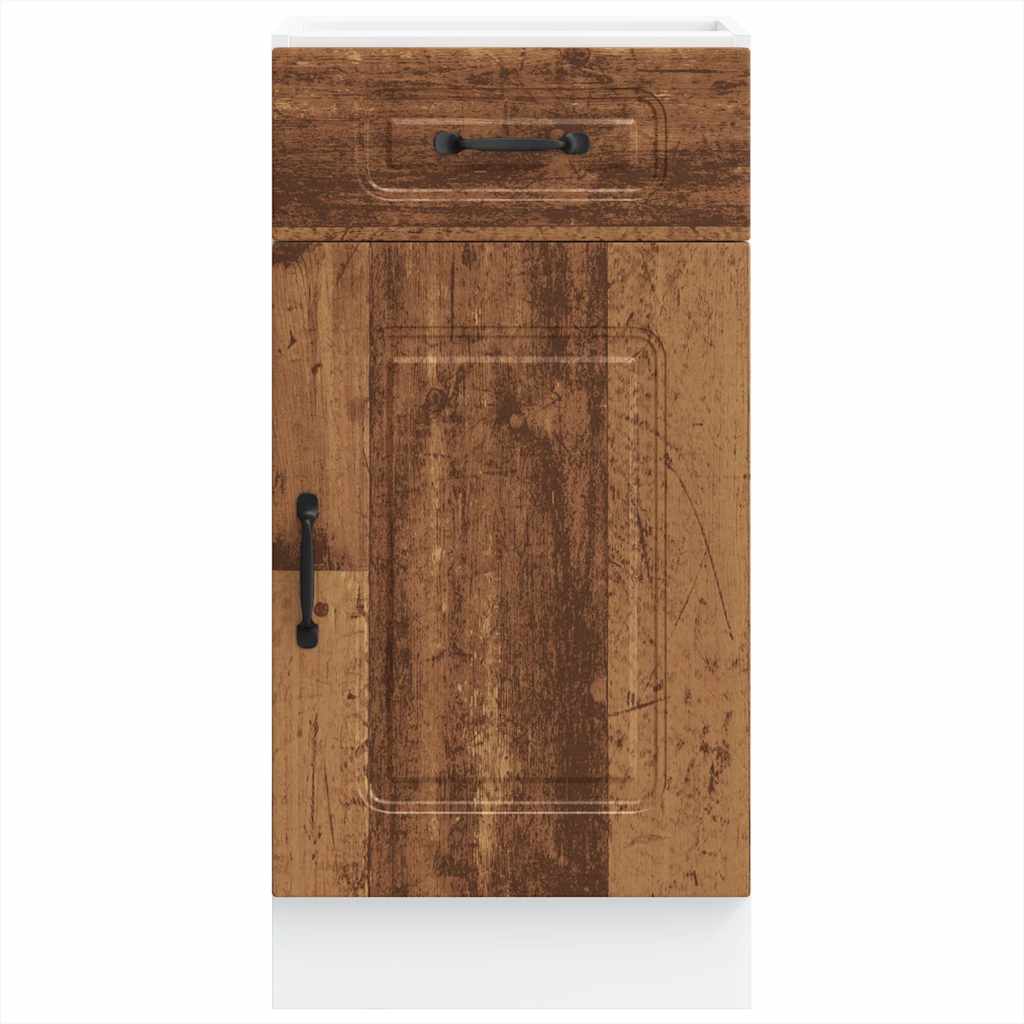 vidaXL Meuble bas de cuisine Kalmar en bois d'ingénierie aspect vieux bois