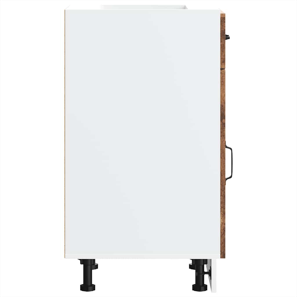 vidaXL Meuble bas de cuisine Kalmar en bois d'ingénierie aspect vieux bois