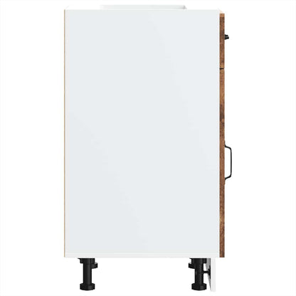 vidaXL Meuble bas de cuisine Kalmar en bois d'ingénierie aspect vieux bois