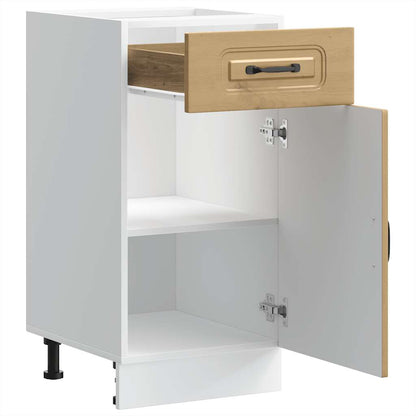 vidaXL Meuble bas de cuisine Kalmar chêne artisan Bois d'ingénierie