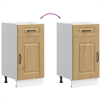 vidaXL Meuble bas de cuisine Kalmar chêne artisan Bois d'ingénierie