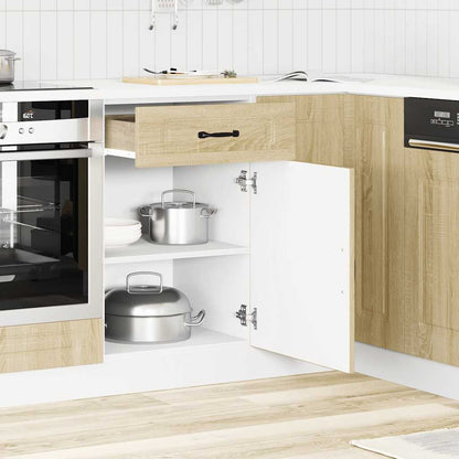 vidaXL Küchenunterschrank Kalmar Sonoma-Eiche Holzwerkstoff