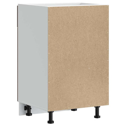 vidaXL Meuble bas de cuisine Kalmar Marron Aspect chêne Bois d'ingénierie