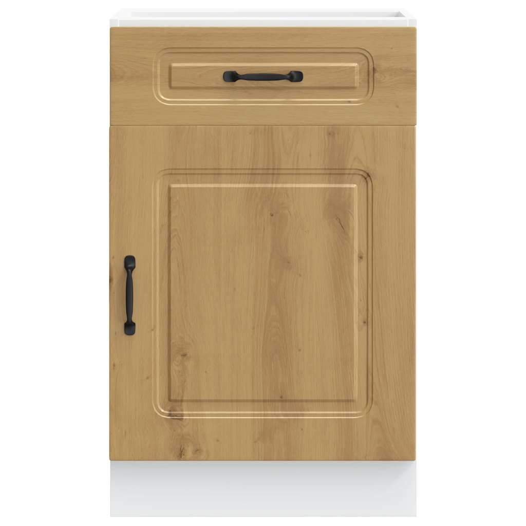 vidaXL Meuble bas de cuisine Kalmar chêne artisan Bois d'ingénierie