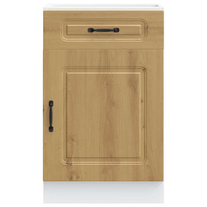 vidaXL Meuble bas de cuisine Kalmar chêne artisan Bois d'ingénierie