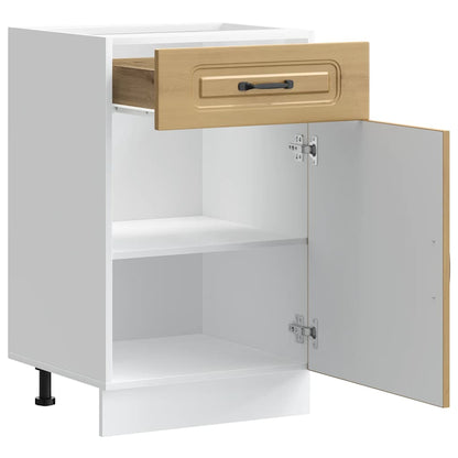 vidaXL Meuble bas de cuisine Kalmar chêne artisan Bois d'ingénierie