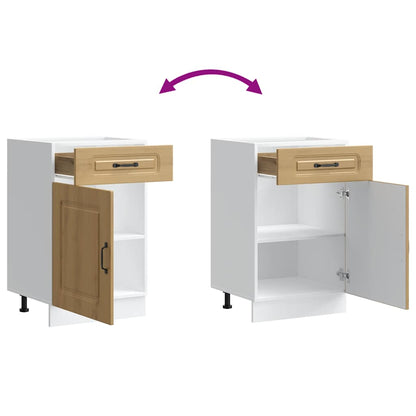 vidaXL Meuble bas de cuisine Kalmar chêne artisan Bois d'ingénierie