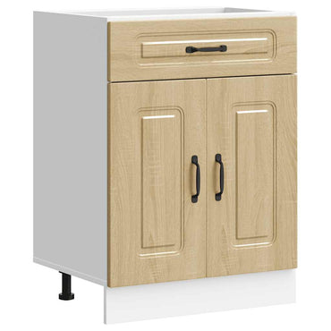 vidaXL Meuble bas de cuisine Kalmar Chêne Sonoma Bois d'ingénierie