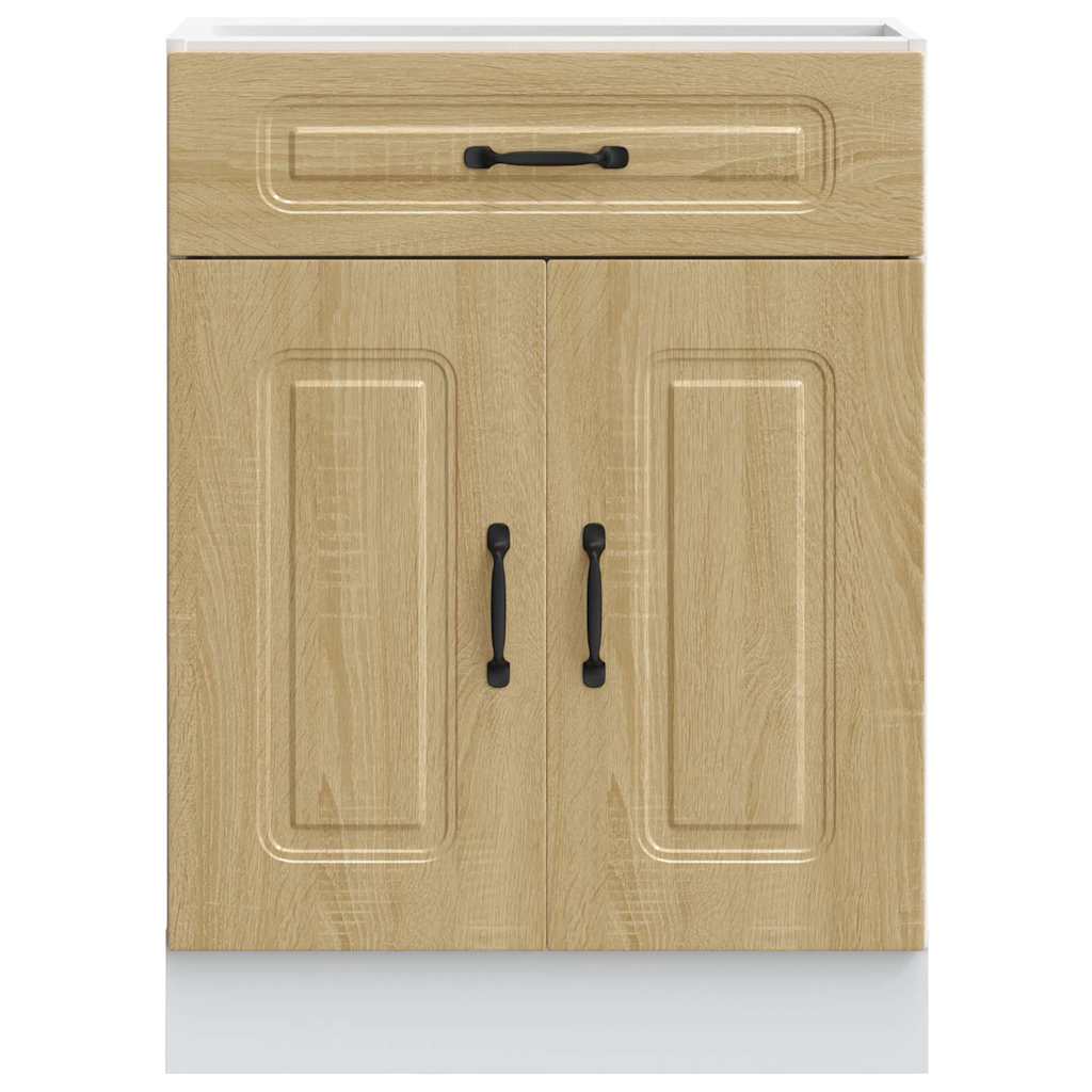 vidaXL Meuble bas de cuisine Kalmar Chêne Sonoma Bois d'ingénierie