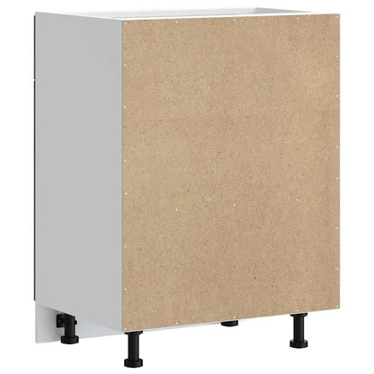 vidaXL Meuble bas de cuisine Kalmar Chêne fumé Bois d'ingénierie