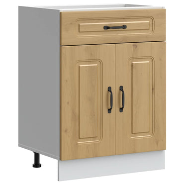 vidaXL Meuble bas de cuisine Kalmar chêne artisan Bois d'ingénierie