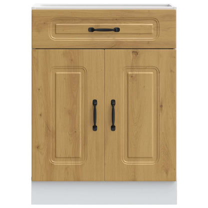 vidaXL Meuble bas de cuisine Kalmar chêne artisan Bois d'ingénierie