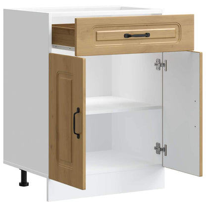 vidaXL Meuble bas de cuisine Kalmar chêne artisan Bois d'ingénierie