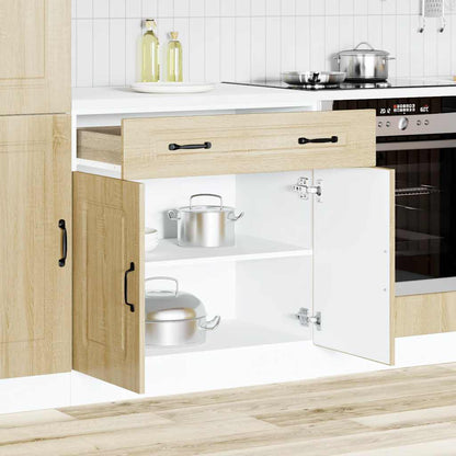 vidaXL Meuble bas de cuisine Kalmar en bois d'ingénierie coloris chêne Sonoma