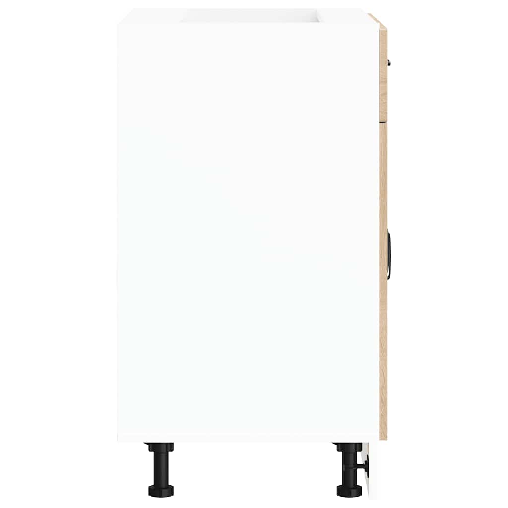 vidaXL Meuble bas de cuisine Kalmar en bois d'ingénierie coloris chêne Sonoma