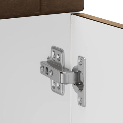 vidaXL Meuble bas de cuisine Kalmar en bois d'ingénierie chêne fumé
