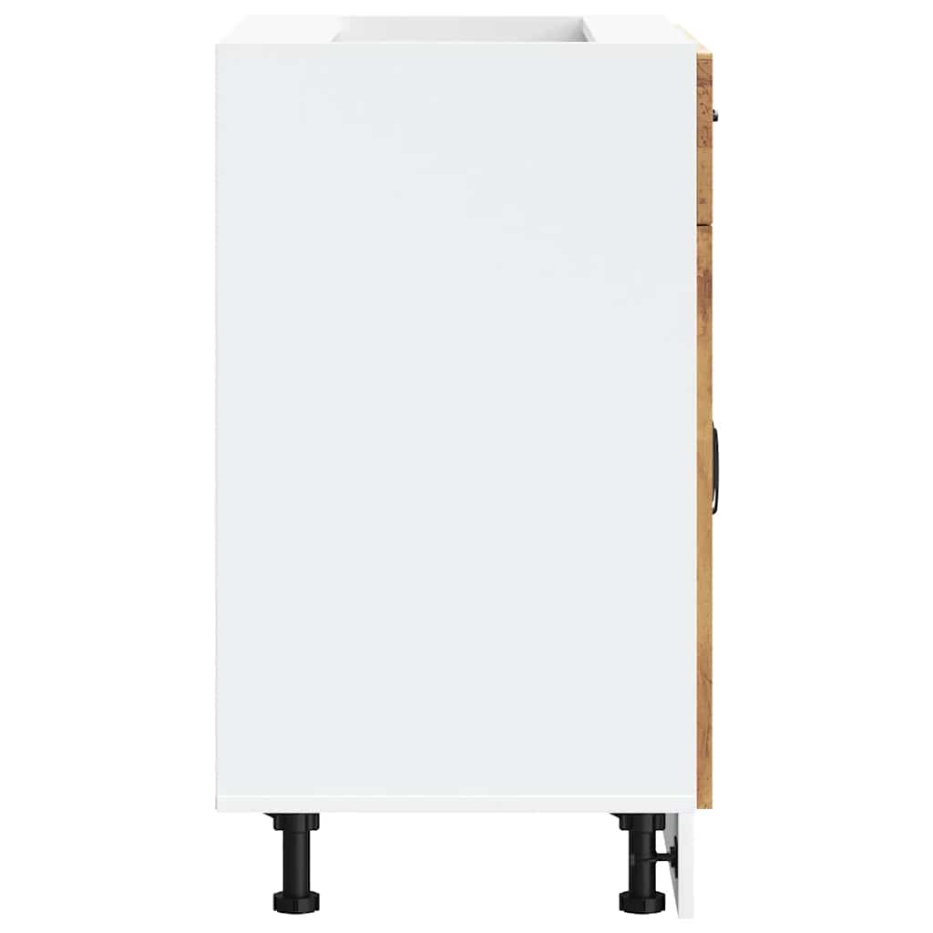 Küchenunterschrank Kalmar Altholz-Optik Holzwerkstoff