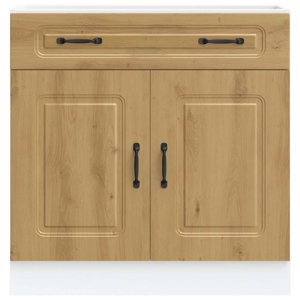 vidaXL Meuble bas de cuisine Kalmar chêne artisan Bois d'ingénierie