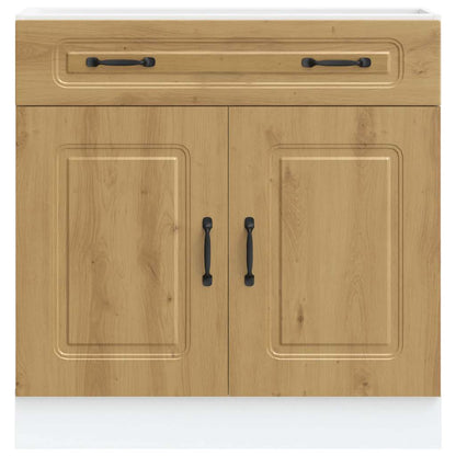 vidaXL Meuble bas de cuisine Kalmar chêne artisan Bois d'ingénierie