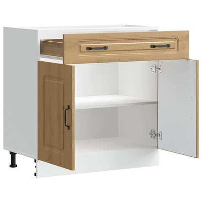 vidaXL Meuble bas de cuisine Kalmar chêne artisan Bois d'ingénierie