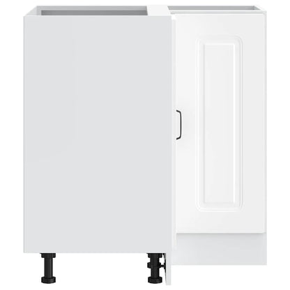 Küchen-Eckunterschrank Kalmar Weiß Holzwerkstoff