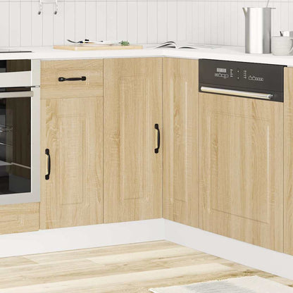 vidaXL Küchen-Eckunterschrank Kalmar Sonoma-Eiche Holzwerkstoff