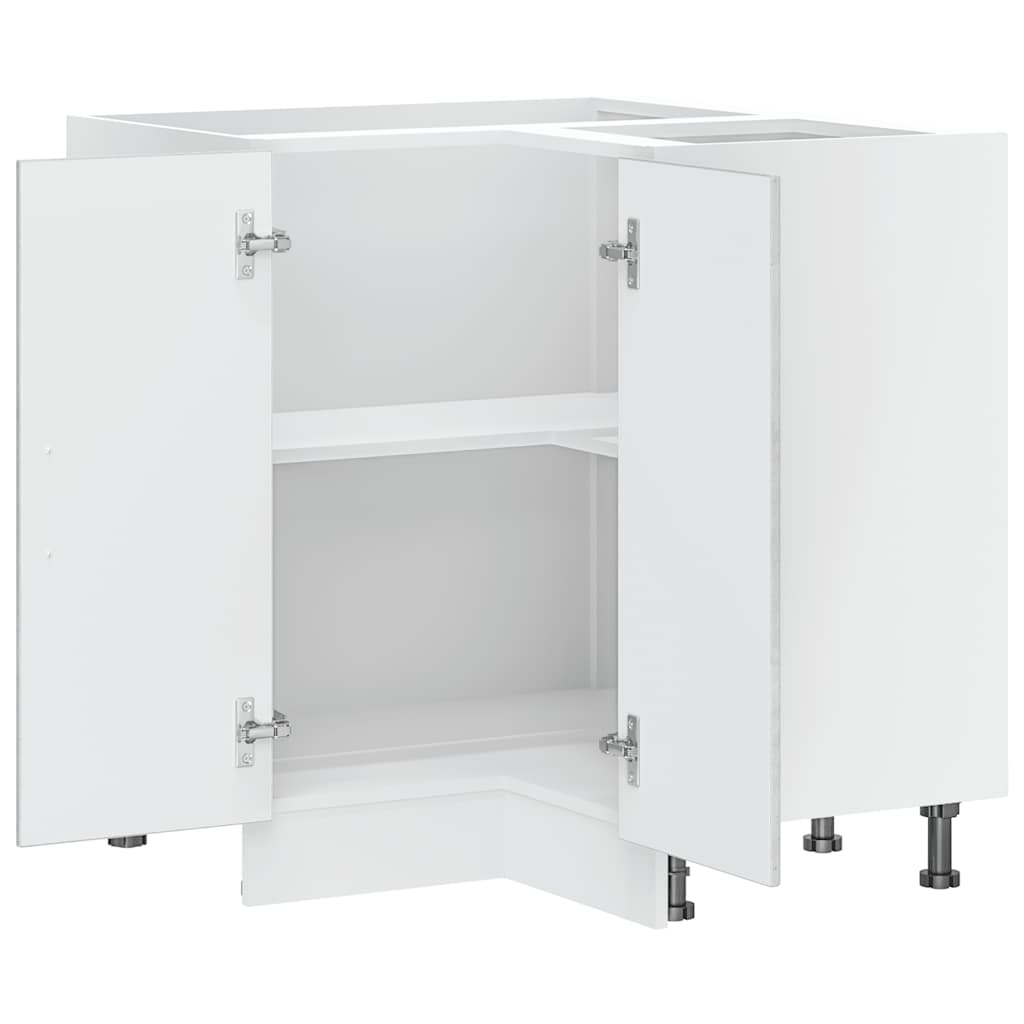 vidaXL Meuble bas d'angle de cuisine Kalmar Gris béton en bois d'ingénierie