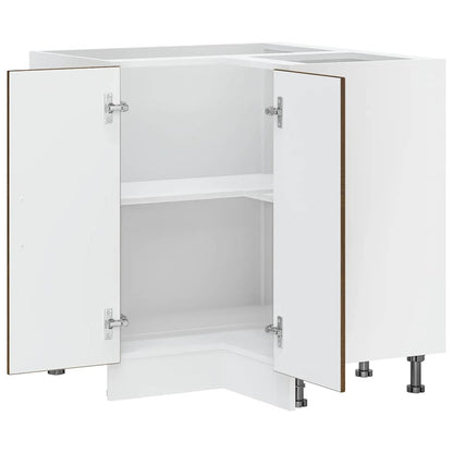 vidaXL Meuble bas d'angle de cuisine Kalmar Marron aspect chêne Bois d'ingénierie