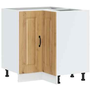 vidaXL Meuble bas d'angle de cuisine Kalmar en bois d'ingénierie chêne artisan