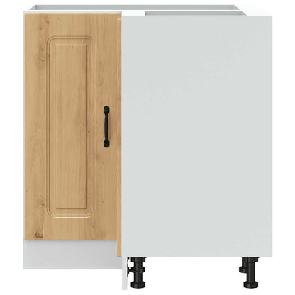 vidaXL Meuble bas d'angle de cuisine Kalmar en bois d'ingénierie chêne artisan