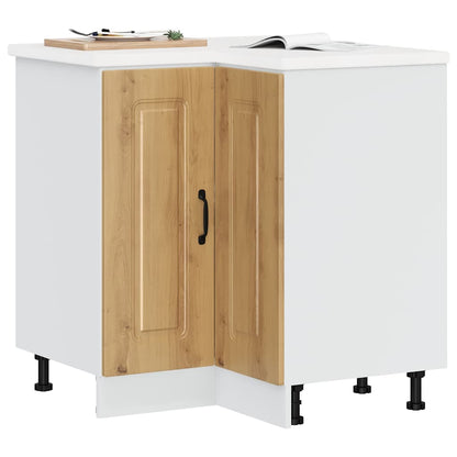 vidaXL Meuble bas d'angle de cuisine Kalmar en bois d'ingénierie chêne artisan