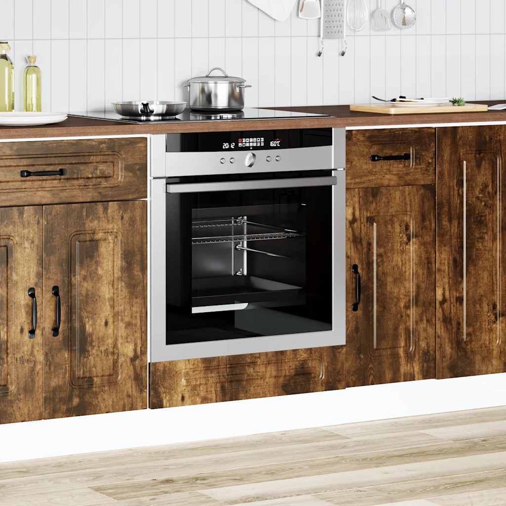 vidaXL Armoire à chaussures Kalmar chêne fumé bois d'ingénierie