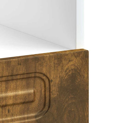vidaXL Armoire à chaussures Kalmar chêne fumé bois d'ingénierie