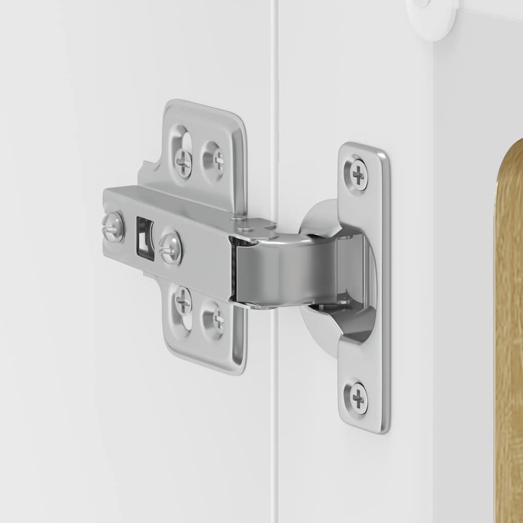 vidaXL Küchen-Hängeschrank mit Glastür Kalmar Sonoma-Eiche Holzwerkstoff