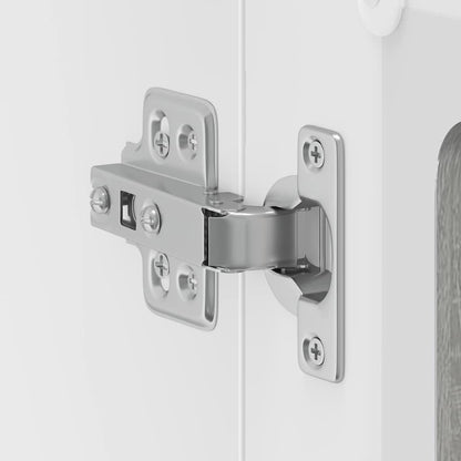vidaXL Küchen-Hängeschrank mit Glastür Kalmar Grau Sonoma Holzwerkstoff