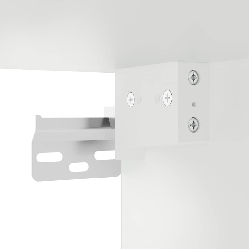 vidaXL Küchen-Hängeschrank mit Glastür Kalmar Altholz-Optik Holzwerkstoff