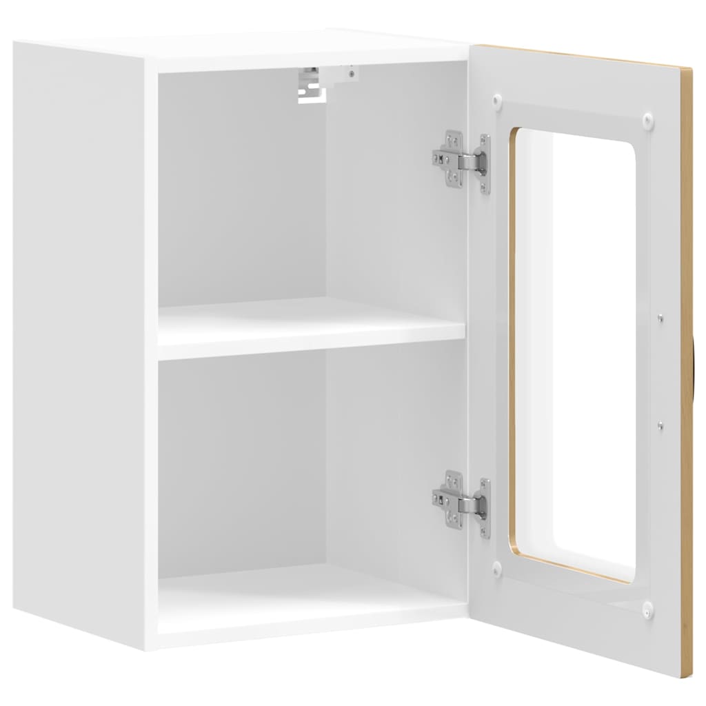 vidaXL Meuble haut de cuisine avec porte vitrée Kalmar Chêne artisannel Bois d'ingénierie